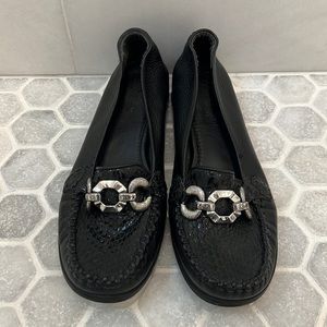 Brighton snakeskin loafers